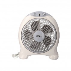 Ventilador box fan. color blanco/gri. potencia: 45w aspas: ø30,5cm 38,5x13x46cm edm