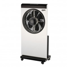 Ventilador nebulizador con mando a distancia. color blanco/negro. potencia: 80w aspas: ø30cm 39x24x84cm edm