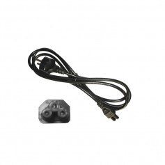 Cable de alimentador para portatil negro 2m edm