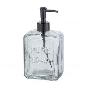Dosificador de jabón pure soap transparente 24714100 wenko