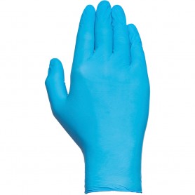 Caja 100 guantes desechables economicos de nitrilo sin polvo talla m juba