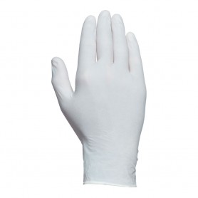 Caja 100 guantes desechables látex con polvo talla 8 juba