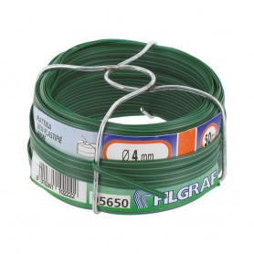 Hilo plastificado color verde ø4mm x 50m filgraf