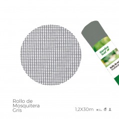 Rollo mosquitera gris 1,20x30m