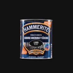 Hammerite esmalte metalico liso brillante negro 0.750l 5093791