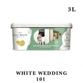 Pintura ally brush exterior white wedding 3l