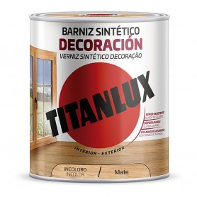 Barniz sintético decoración mate incoloro 0,250l titanlux m12100014