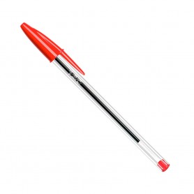 Pack 50 unid. bolígrafos bic cristal rojo