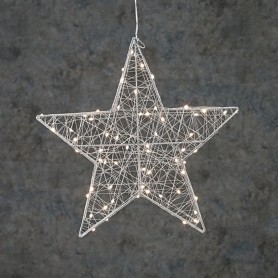 Estrella decorativa con 60 leds incorporados ip44 38cm