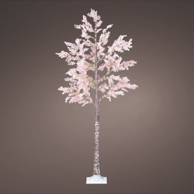 Arbol micro led flores rosas ip44 210cm