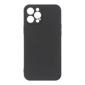 Carcasa negra de plástico soft touch para iphone 12 pro max