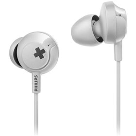Auriculares Intrauditivos Philips SHE4305WT/ con Micrófono/ Jack 3.5/ Blancos