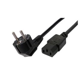 Cable Alimentación 3GO CPOWER/ CEE (7-7) Macho - C13 Hembra/ 2m/ Negro
