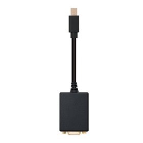 Conversor Nanocable 10.16.0202/ Mini DisplayPort Macho - VGA Hembra/ 15cm/ Negro