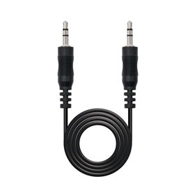 Cable Estéreo Nanocable 10.24.0103/ Jack 3.5 Macho - Jack 3.5 Macho/ 3m/ Negro