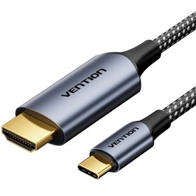 Cable Conversor HDMI 2.0 4K Vention CRHHF/ USB Tipo-C Macho - HDMI Macho/ 1m/ Negro