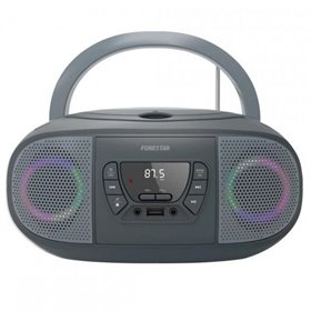 Radio CD Fonestar BOOM-GO-G/ 13W/ Gris