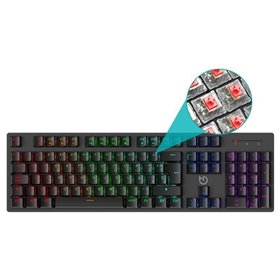 Teclado Gaming Mecánico Hiditec GK400 ARGB/ Switch Rojo