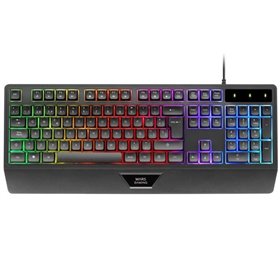 Teclado Gaming SemiMecánico Mars Gaming MK124/ Negro