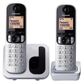 Teléfono Inalámbrico Panasonic KX-TGC212PL/ Pack DUO/ Plata