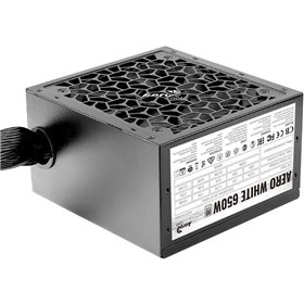 Fuente de Alimentación Aerocool Aero White/ 650W/ Ventilador 12cm/ 80 Plus