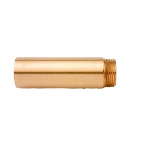 Alargo grifo pulido 1/2" x 10 cm latón