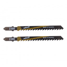 Hoja de sierra de calar hcs 100 mm vástago t madera corte basto 2 uds