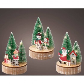 Figura decorativa motivos navideños con led, modelos surtidos