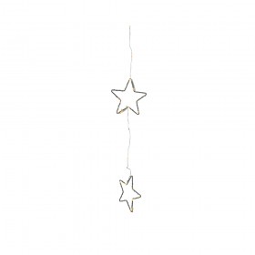 Cortina de led con estrellas para exterior color negro