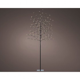 Árbol iluminado exterior 160 leds luz cálida ø70 cm x 1,80 m