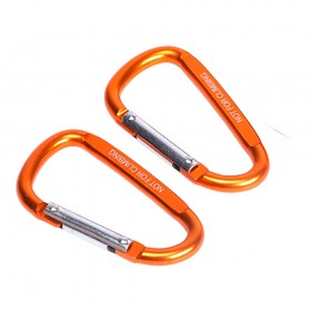 Mosquetón 60 mm, juego 2 uds