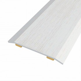 Junta de acero para mismo nivel, 40 x 3,5 mm, adhesiva, flooring, roble gris claro, 83 cm.