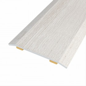 Junta de acero para mismo nivel, 40 x 3,5 mm, adhesiva, flooring, roble gris, 166 cm