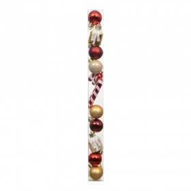 Adornos decoración árbol navidad, modelos variados, tubo 10 uds