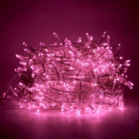 Guirnalda multifunción 500 leds rosa ip44