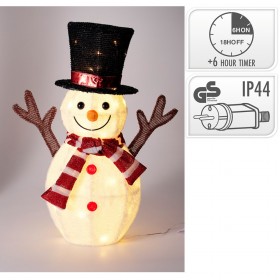 Figura led exterior muñeco de nieve 67 cm