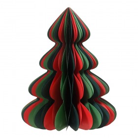 Árbol de papel dorado con purpurina ø48 x 60 cm