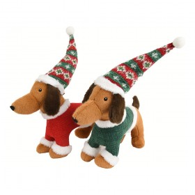 Perro peluche navideño colores surtidos 12 x 37 x 31 cm