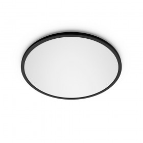 Plafón redondo negro valen, 22 w, 2900 im, 2200-6500 k, ø421 x 24 mm