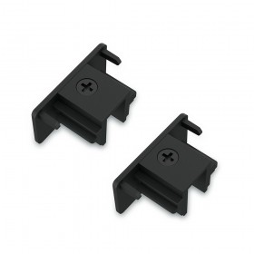 Tapa final easylink, negra, 2 uds