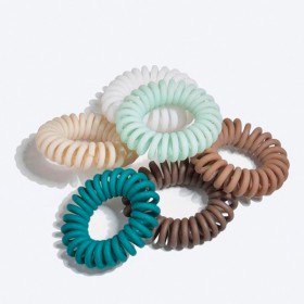 Coletero espiral grueso, colores surtidos, 6 uds