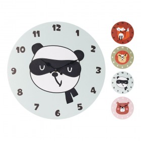 Reloj de pared infantil, modelos variados, ø33 cm