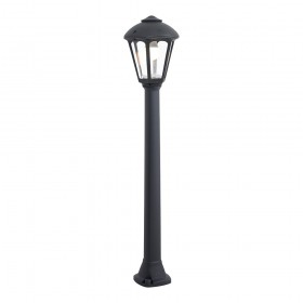 Farol baliza con poste giaffa/giampy, e27, negro, ø210 x 995 mm