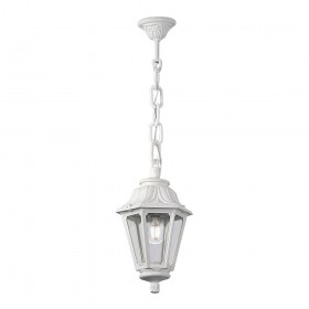 Farol techo con cadena sichem/anna, transparente, e27, blanco, ø220 x 800 mm