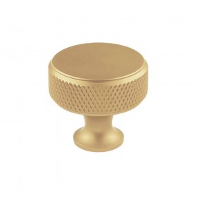 Pomo para mueble, modelo 751, de aluminio con acabado oro mate, ø30 mm