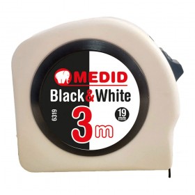 Flexómetro black & white 3 m x 19 mm
