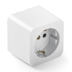 Base de superficie cuadrada tt 16a 250 v, blanca, retractilado