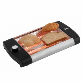 Tostadora horizontal 600 w, inox-negra
