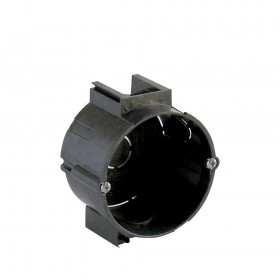 Caja universal redonda negra ø65 x 40 mm (retractilada)