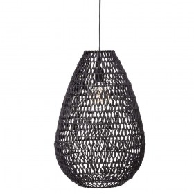 Lámpara de techo negra e27 coleccion tressé ø37,5 x 55 cm